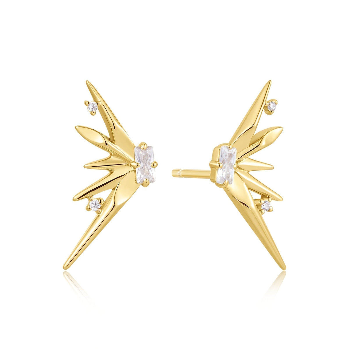 Ania Haie Gold Statement Spike Stud EarRingss Earrings Ania Haie 
