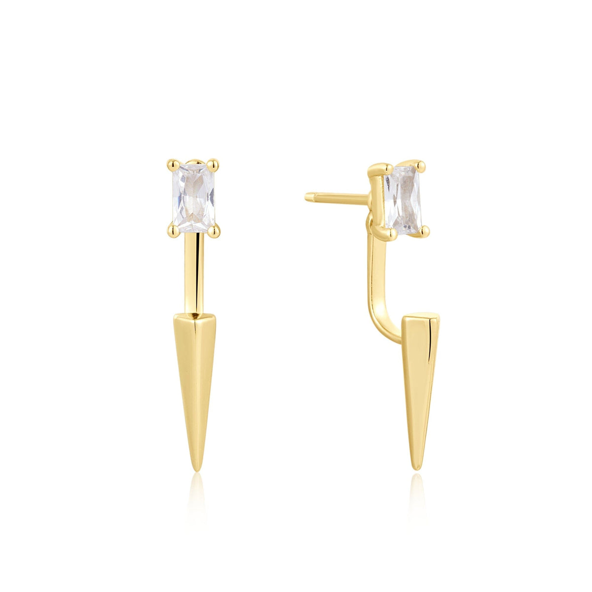 Ania Haie Gold Point Stud Ear Jackets Earrings Ania Haie 