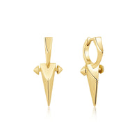 Ania Haie Gold Point Huggie Hoop EarRingss Earrings Ania Haie 