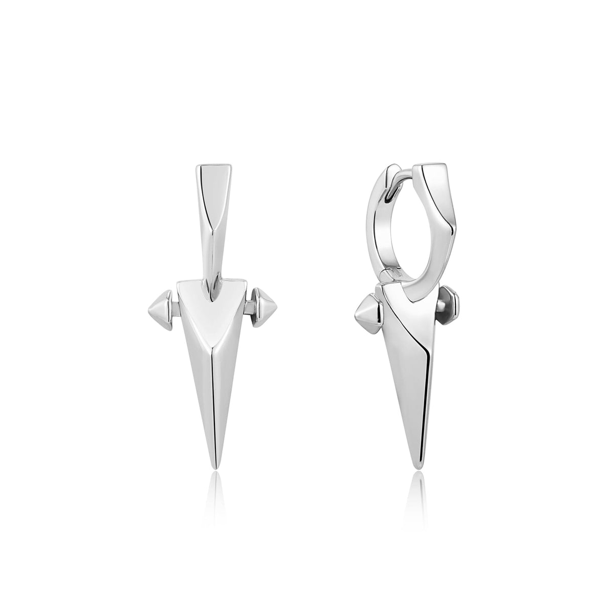 Ania Haie Silver Point Huggie Hoop EarRingss Earrings Ania Haie 