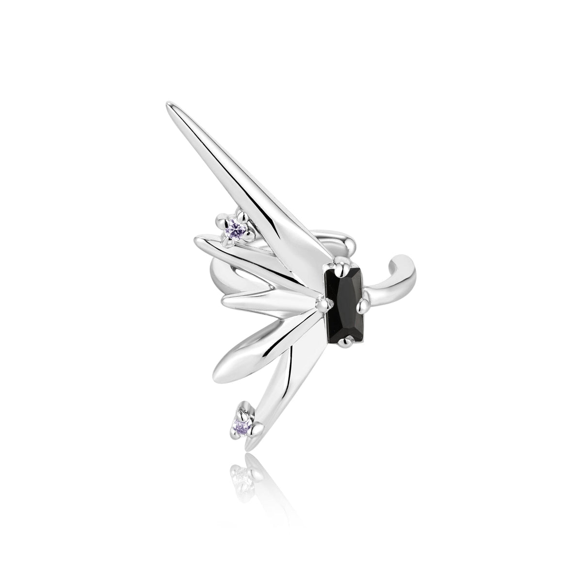 Ania Haie Silver Sparkle Spike Ear Cuff Earrings Ania Haie 
