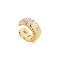 Ania Haie Gold Wide Sparkle Ear Cuff Earrings Ania Haie 
