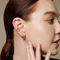 Ania Haie Gold Sparkle Cuff Earrings Ania Haie 
