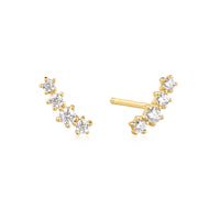 Ania Haie Gold Sparkle Climber Studs Earrings Ania Haie 