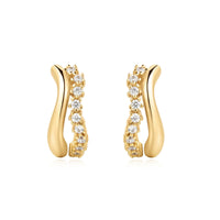 Ania Haie Gold Sparkle Double Huggies Earrings Ania Haie 