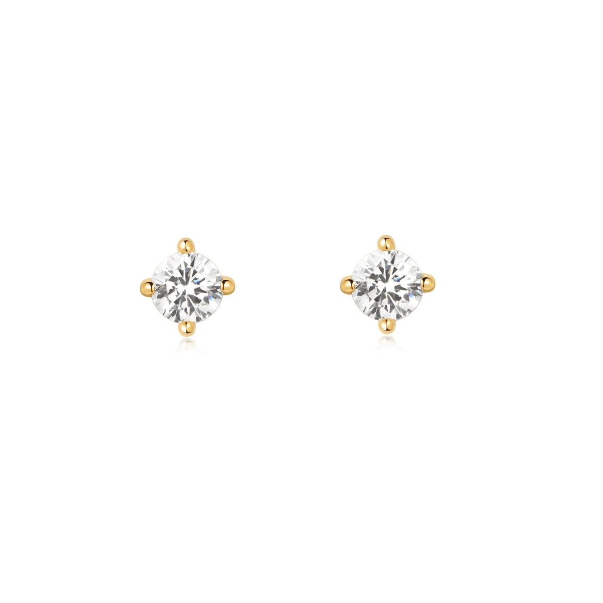 Ania Haie Gold Solitaire Studs Earrings Ania Haie 