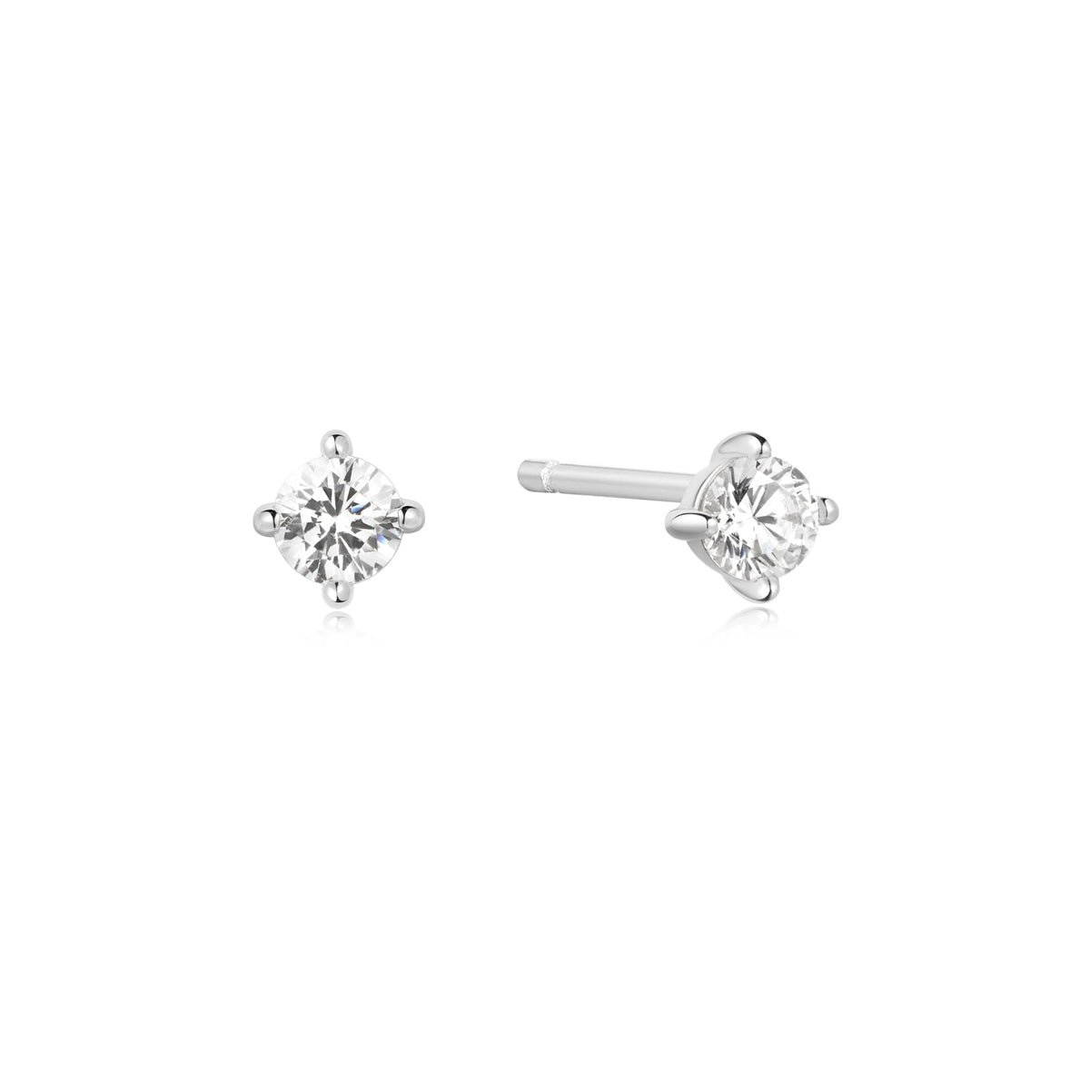 Ania Haie Silver Solitaire Studs Earrings Ania Haie 