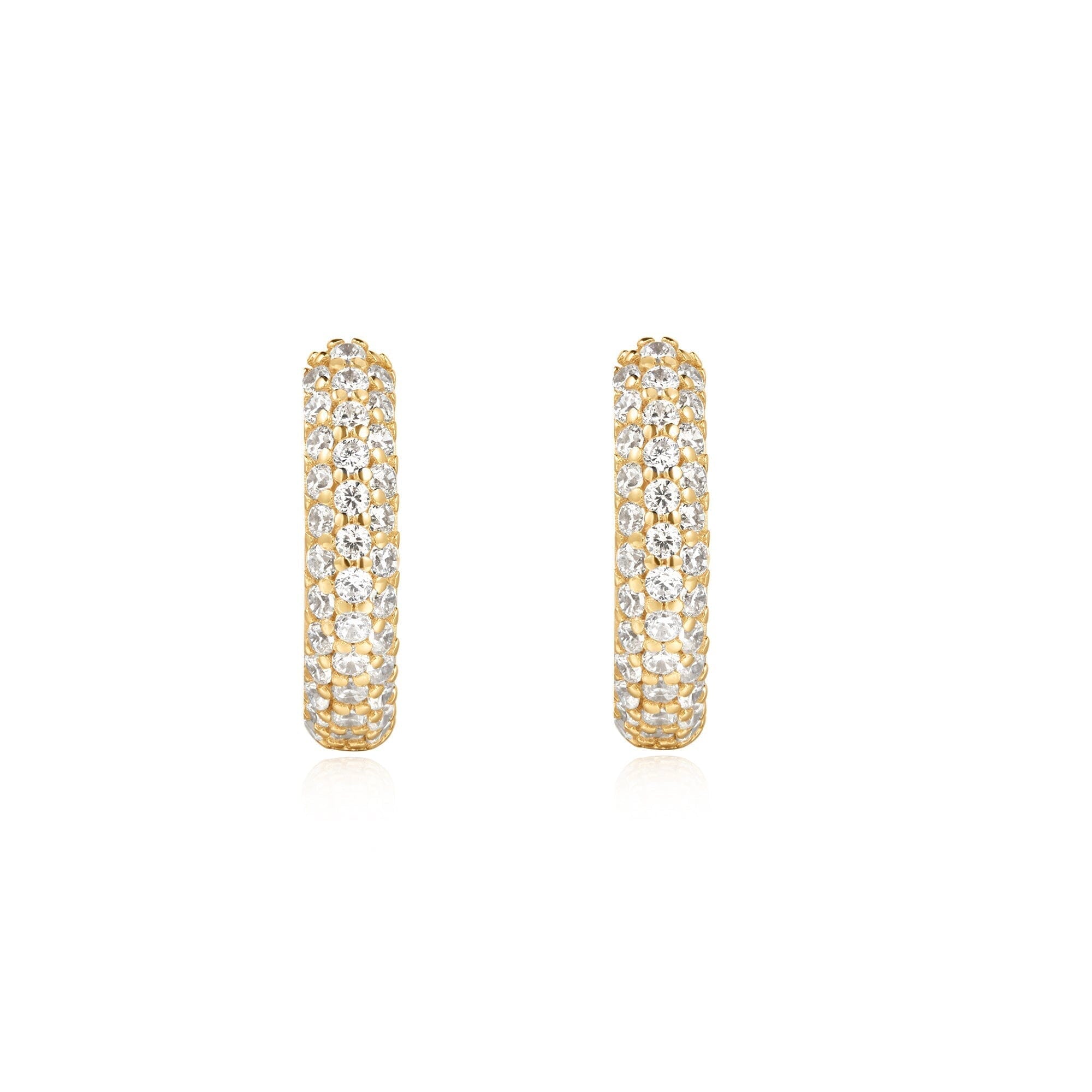 Ania Haie Gold Pave Huggies Earrings Ania Haie 