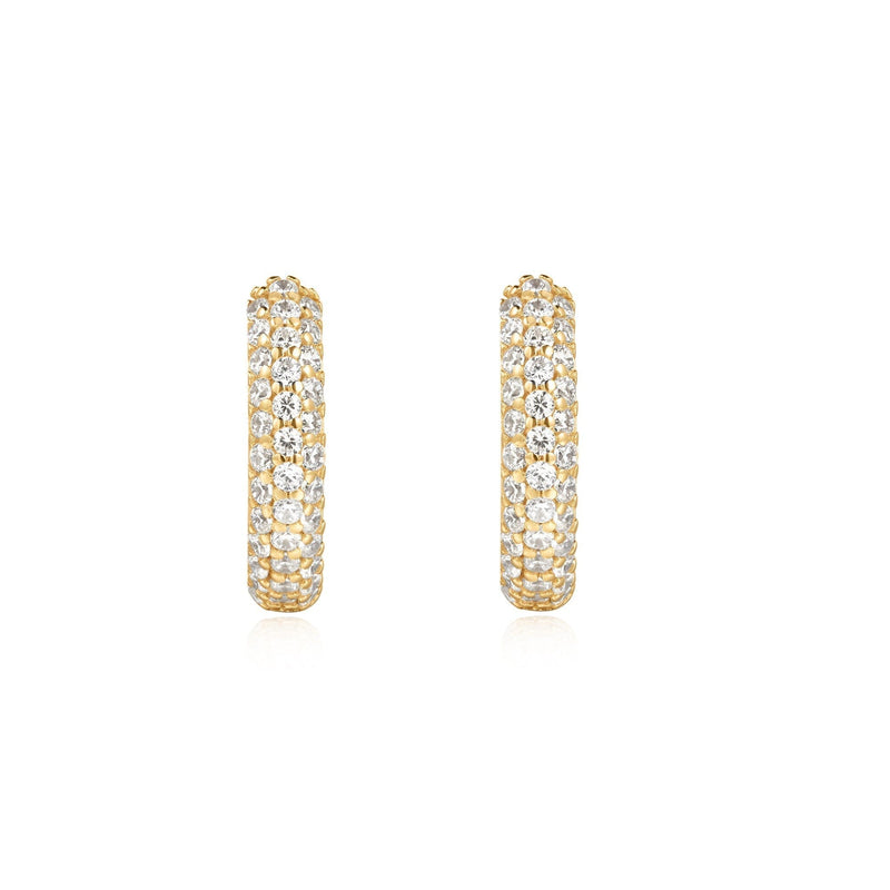 Ania Haie Gold Pave Huggies Earrings Ania Haie 