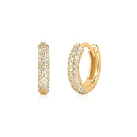 Ania Haie Gold Pave Huggies Earrings Ania Haie 