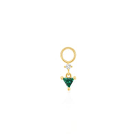 Ania Haie Gold Sparkle Drop Green Earring Charm Charm Ania Haie 