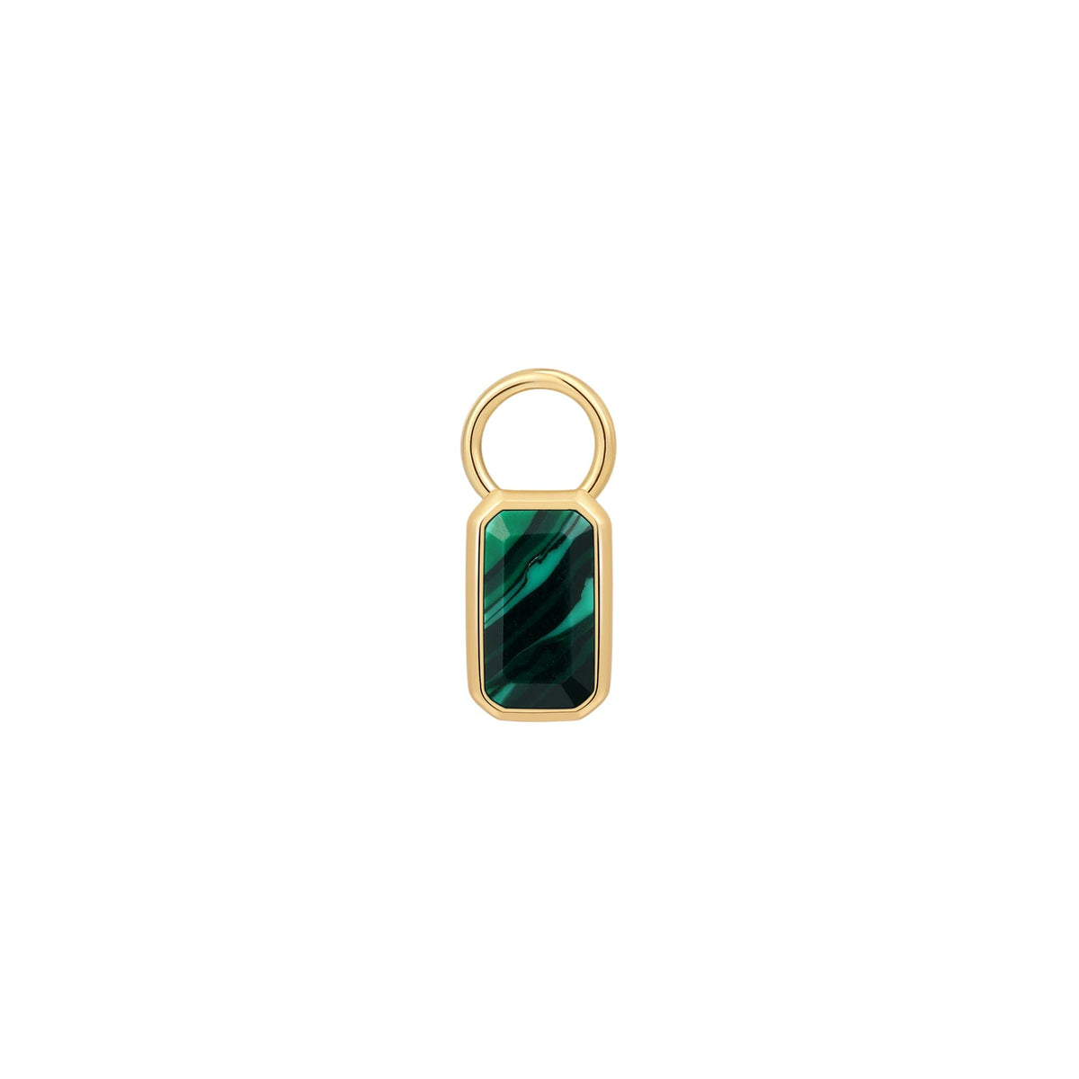 Ania Haie Gold Faceted Green Earring Charm Charm Ania Haie 