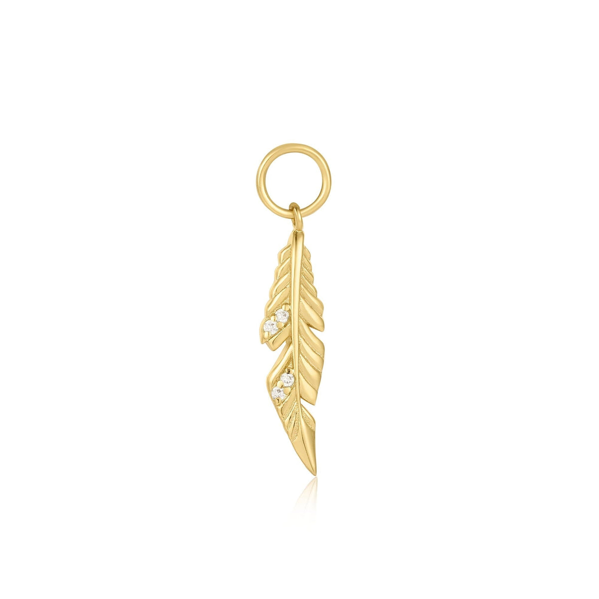 Ania Haie Gold Feather Earring Charm Charms Ania Haie 