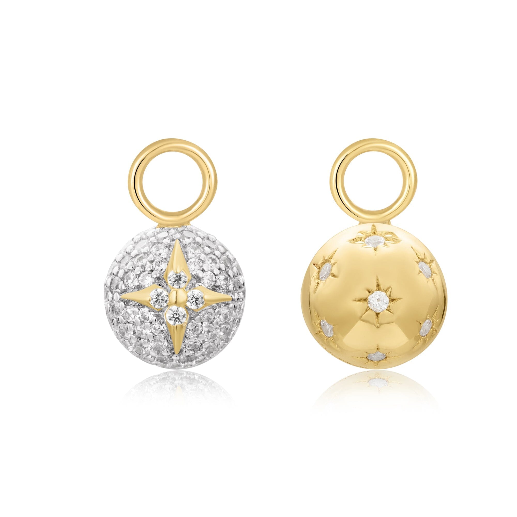 Ania Haie Gold Pave Star Sphere Earring Charm Charms Ania Haie 