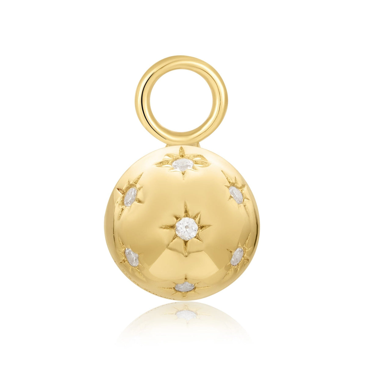 Ania Haie Gold Pave Star Sphere Earring Charm Charms Ania Haie 