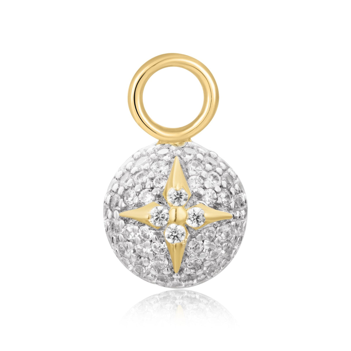 Ania Haie Gold Pave Star Sphere Earring Charm Charms Ania Haie 
