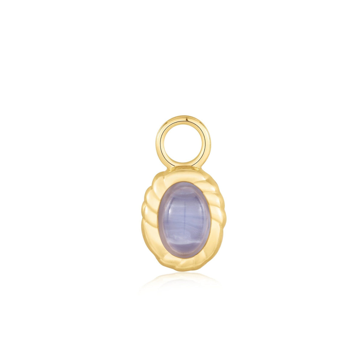 Ania Haie Gold Oval Blue Agate Earring Charm Charms Ania Haie 