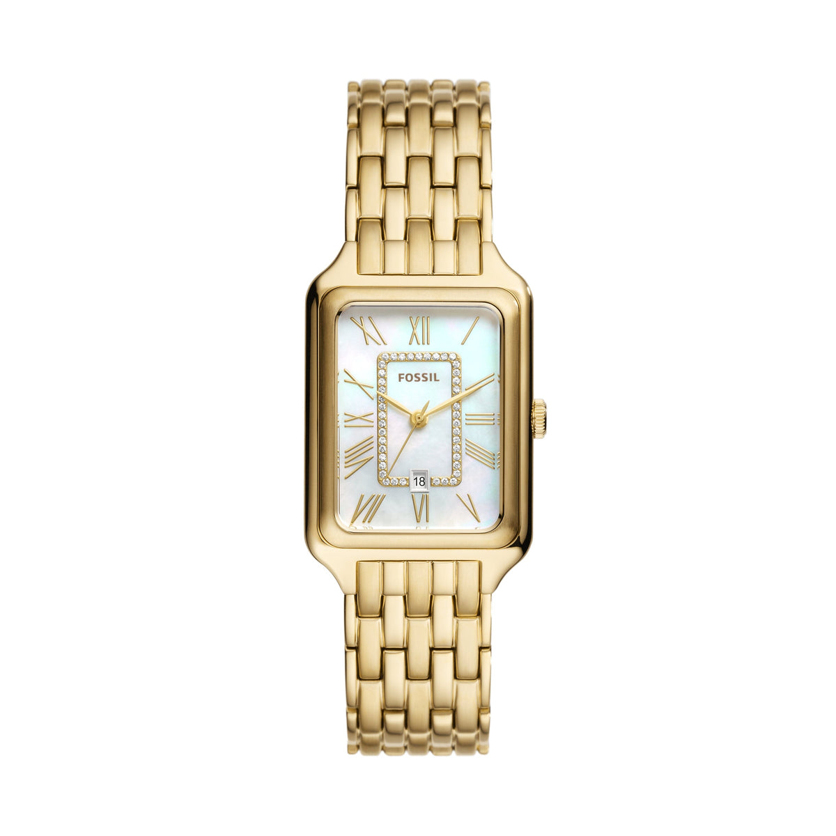 Fossil Raquel Three-Hand Date Gold-Tone Stainless Steel Watch ES5304 Watches Fossil 