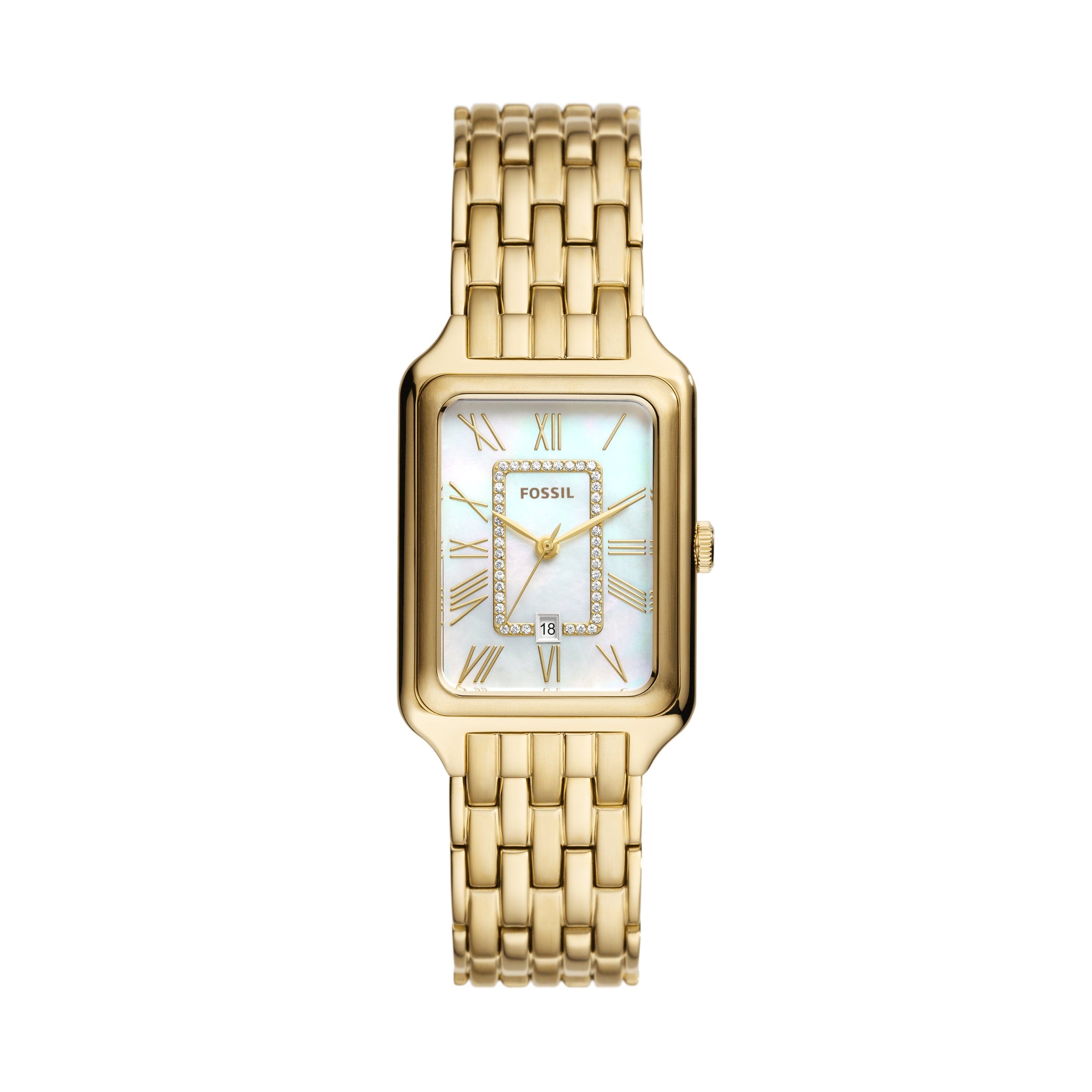 Fossil Raquel Three-Hand Date Gold-Tone Stainless Steel Watch ES5304 Watches Fossil 