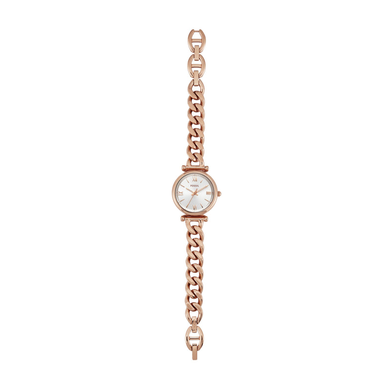 Fossil Carlie Three-Hand Rose Gold-Tone Stainless Steel Watch ES5330 Watches Fossil 