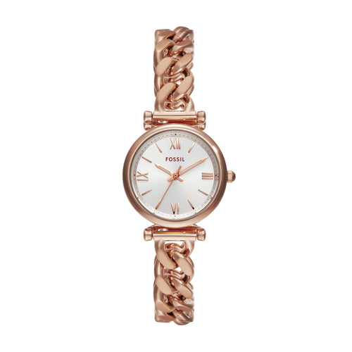 Fossil Carlie Three-Hand Rose Gold-Tone Stainless Steel Watch ES5330 Watches Fossil 