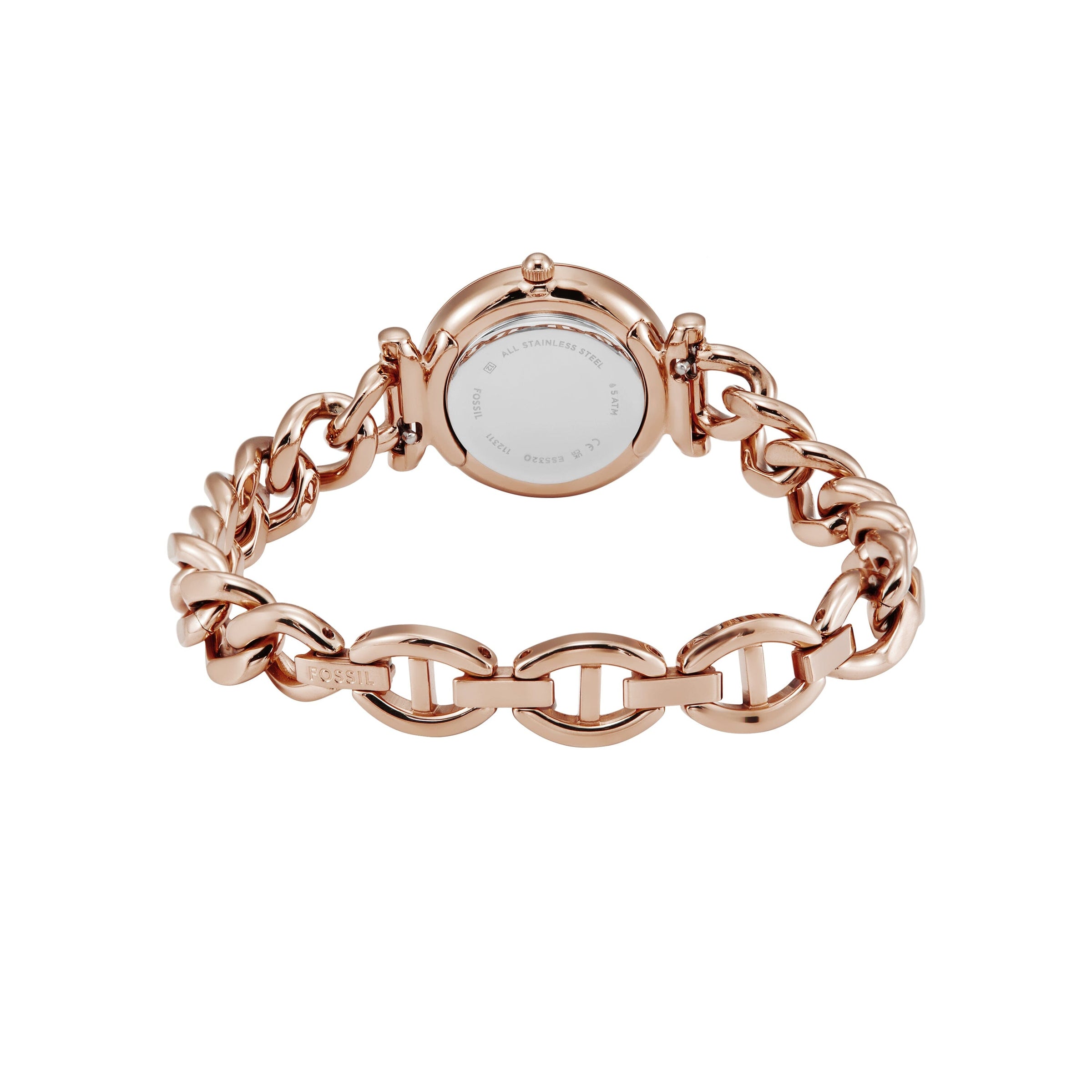 Fossil Carlie Three-Hand Rose Gold-Tone Stainless Steel Watch ES5330