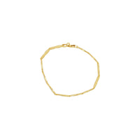 Two Tone Angled Bracelet in 9ct Yellow Gold Silver Infused Bracelets Bevilles 