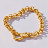 9ct Yellow Gold Silver Infused Belcher Bracelet Bracelets Bevilles 
