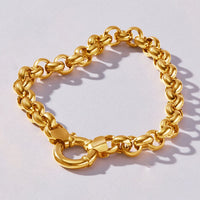 9ct Yellow Gold Silver Infused Belcher Bracelet Bracelets Bevilles 