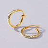 Two Tone Gold Silver Infused Hoop Earrings 15mm Earrings Bevilles 