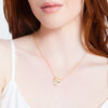 9ct Yellow Gold Silver Infused Interlocked Hearts Necklace Necklaces Bevilles 