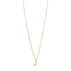 9ct Yellow Gold Silver Infused Cubic Zirconia Initial Necklace Necklaces Bevilles J 