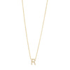 9ct Yellow Gold Silver Infused Cubic Zirconia Initial Necklace Necklaces Bevilles R 