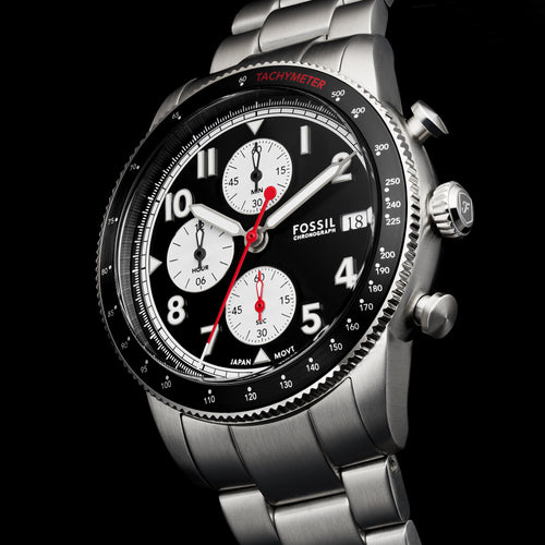 Fossil Sport Tourer Chronograph Stainless Steel Watch FS6045 Watches Fossil 