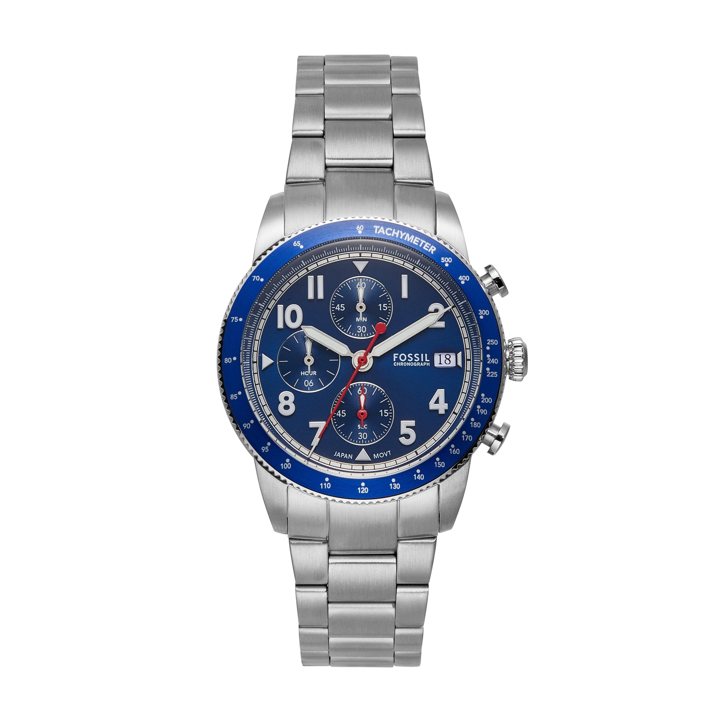 Fossil Sport Tourer Chronograph Stainless Steel Watch FS6047