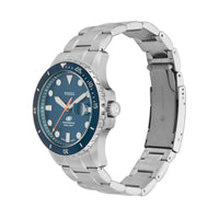 Fossil Fossil Blue Dive Three-Hand Date Stainless Steel Watch FS6050 Watches Fossil 