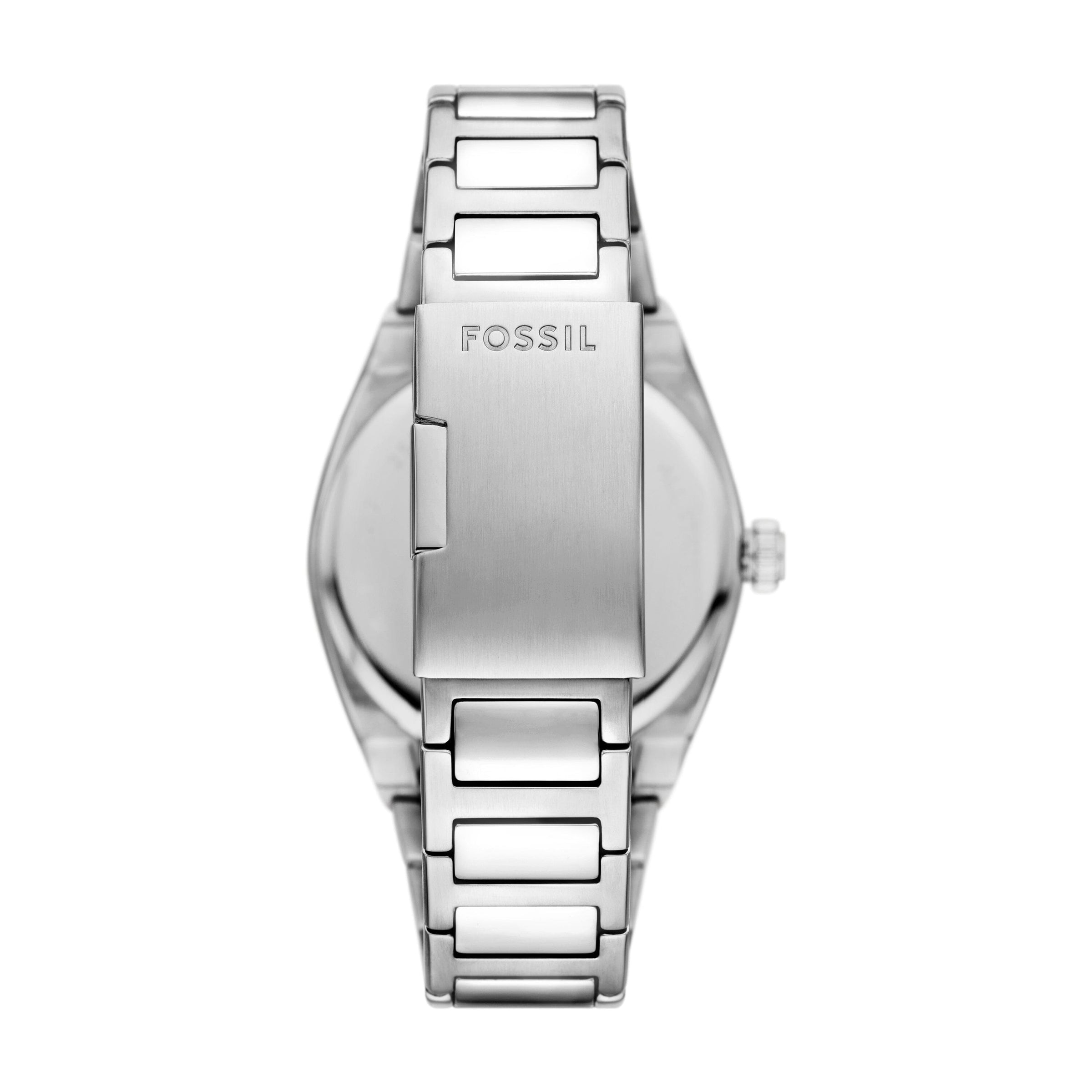 Fossil Everett Three-Hand Date Stainless Steel Watch FS6054 Watches Fossil 
