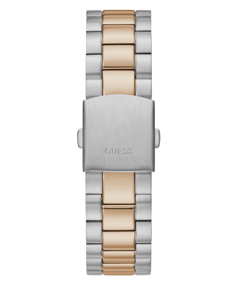 Guess Connoisseur Brushed And Polished Two Tone Case Blue Day Date Dial And Brushed And Polished Two Tone Bracelet GW0265G12 Watches Guess 