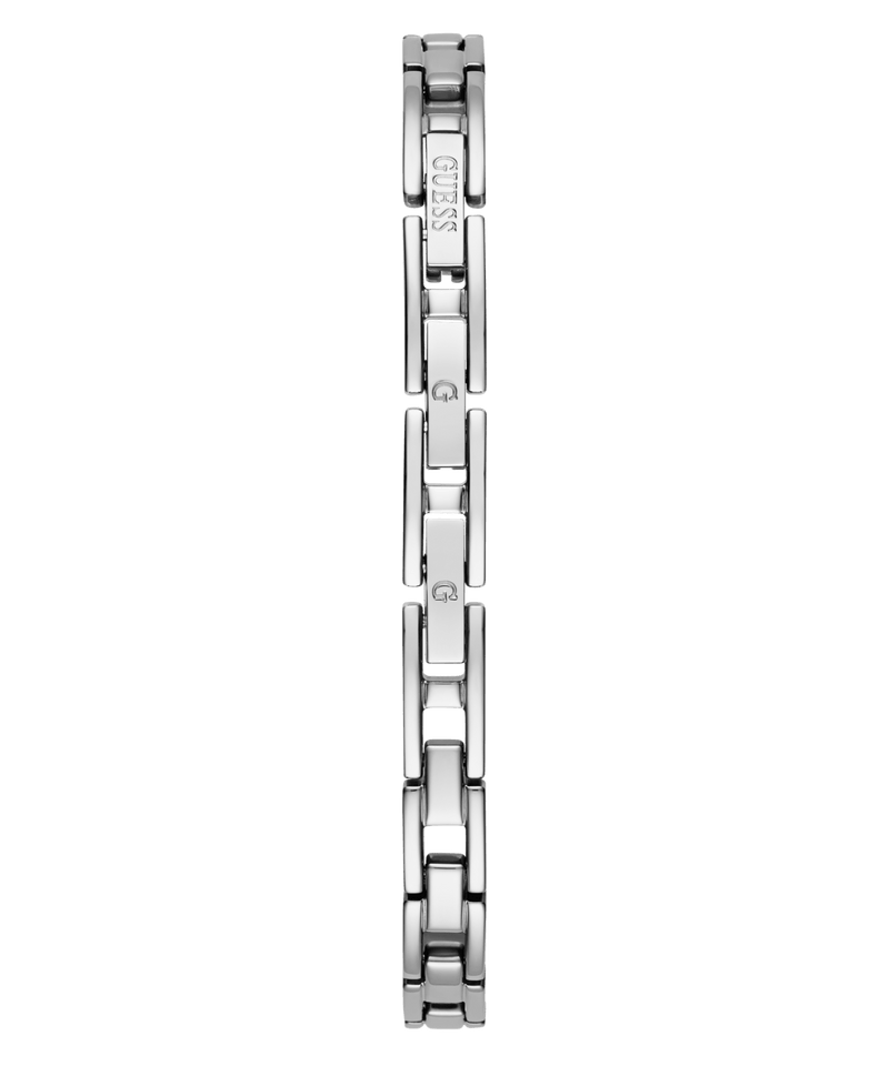 Guess Audrey Polished Silver Tone Case With Crystals Sunray Silver Glitz Dial And Polished Silver Tone Bracelet With Adjustable G Links GW0680L1 Watches Guess 