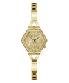 Guess Audrey Polished Gold Tone Case With Crystals Sunray Champagne Glitz Dial And Polished Gold Tone Bracelet With Adjustable G Links GW0680L2 Watches Guess 
