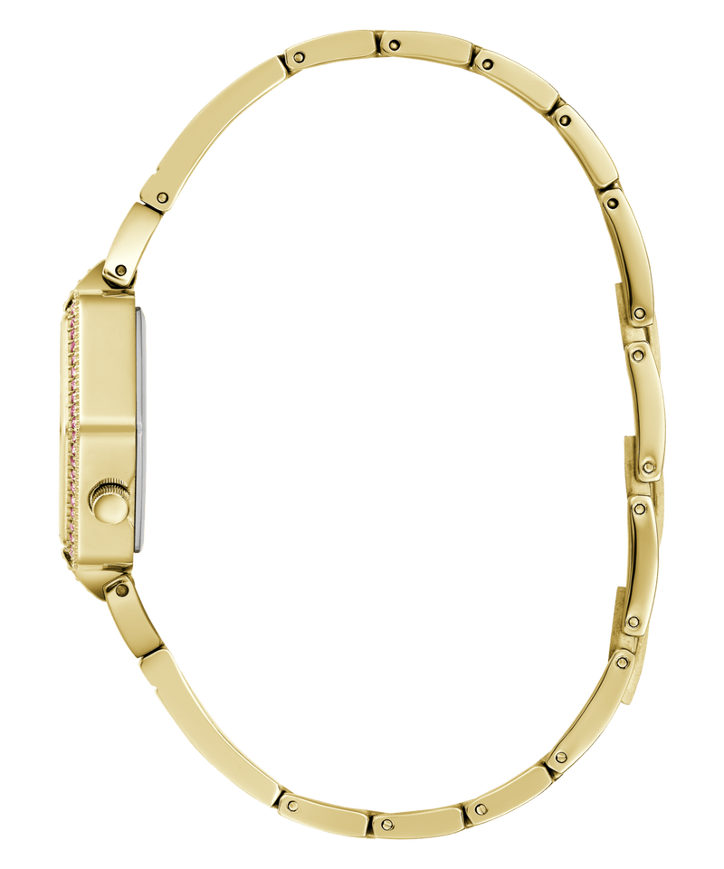 Guess Audrey Polished Gold Tone Case With Crystals Sunray Champagne Glitz Dial And Polished Gold Tone Bracelet With Adjustable G Links GW0680L2 Watches Guess 