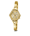 Guess Audrey Polished Gold Tone Case With Crystals Sunray Champagne Glitz Dial And Polished Gold Tone Bracelet With Adjustable G Links GW0680L2 Watches Guess 