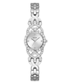 Guess Adorn Polished Silver Tone Case With Crystals Sunray Silver Dial And Polished Silver Tone Bracelet With Adjustable G Links GW0682L1 Watches Guess 