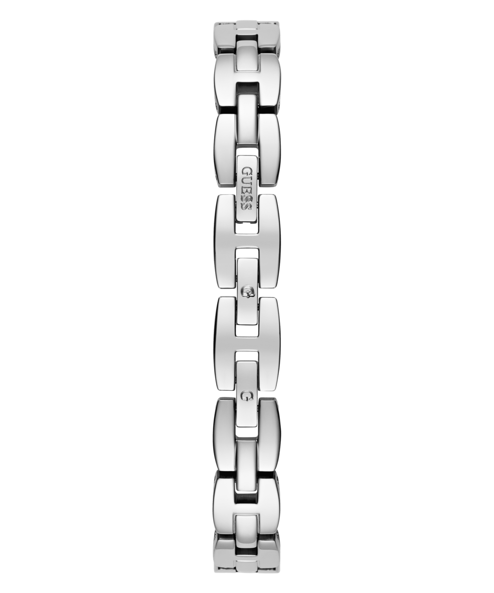 Guess Adorn Polished Silver Tone Case With Crystals Sunray Silver Dial And Polished Silver Tone Bracelet With Adjustable G Links GW0682L1 Watches Guess 