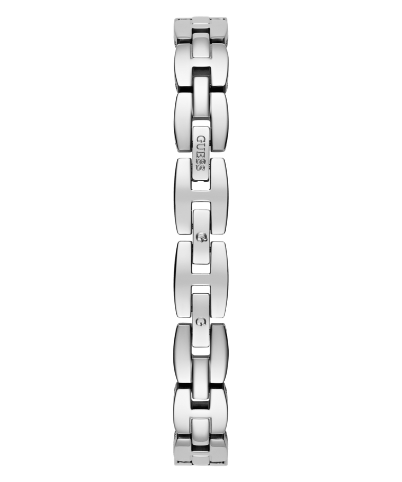 Guess Adorn Polished Silver Tone Case With Crystals Sunray Silver Dial And Polished Silver Tone Bracelet With Adjustable G Links GW0682L1 Watches Guess 
