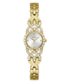 Guess Adorn Polished Gold Tone Case With Crystals Sunray Silver Dial And Polished Gold Tone Bracelet With Adjustable G Links GW0682L2 Watches Guess 