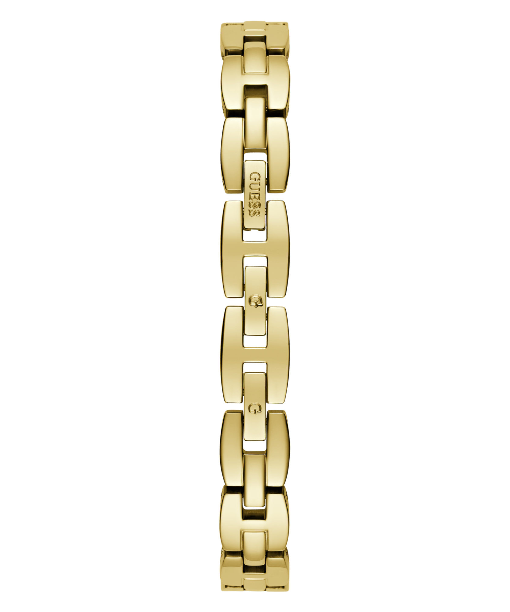 Guess Adorn Polished Gold Tone Case With Crystals Sunray Silver Dial And Polished Gold Tone Bracelet With Adjustable G Links GW0682L2 Watches Guess 