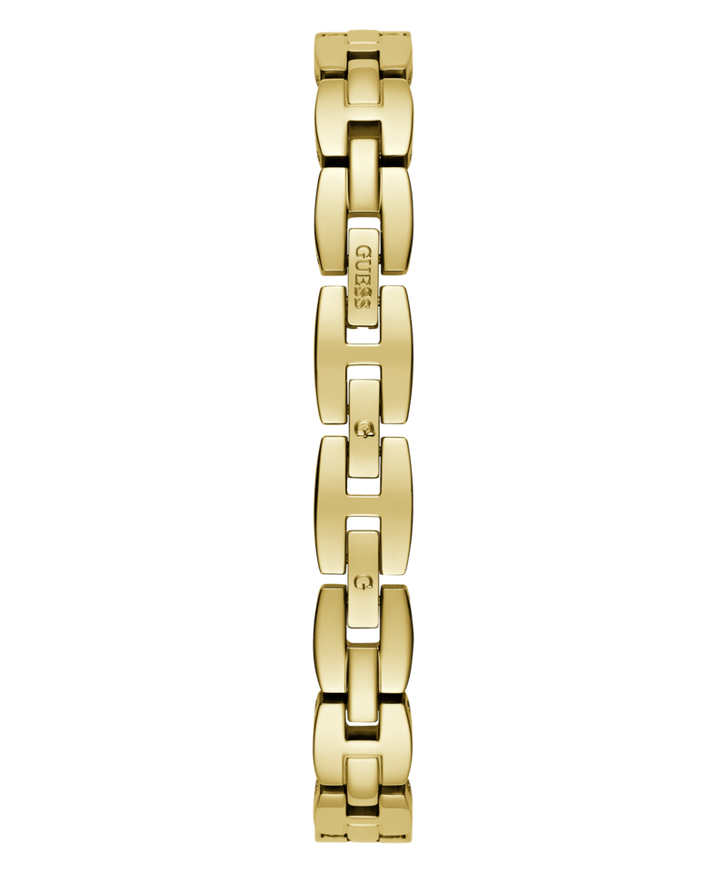 Guess Adorn Polished Gold Tone Case With Crystals Sunray Silver Dial And Polished Gold Tone Bracelet With Adjustable G Links GW0682L2 Watches Guess 