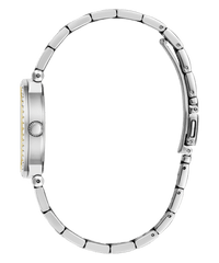 Guess Fawn Polished Two Tone Case With Crystals Sunray Green Dial And Polished Two Tone Bracelet GW0686L2 Watches Guess 