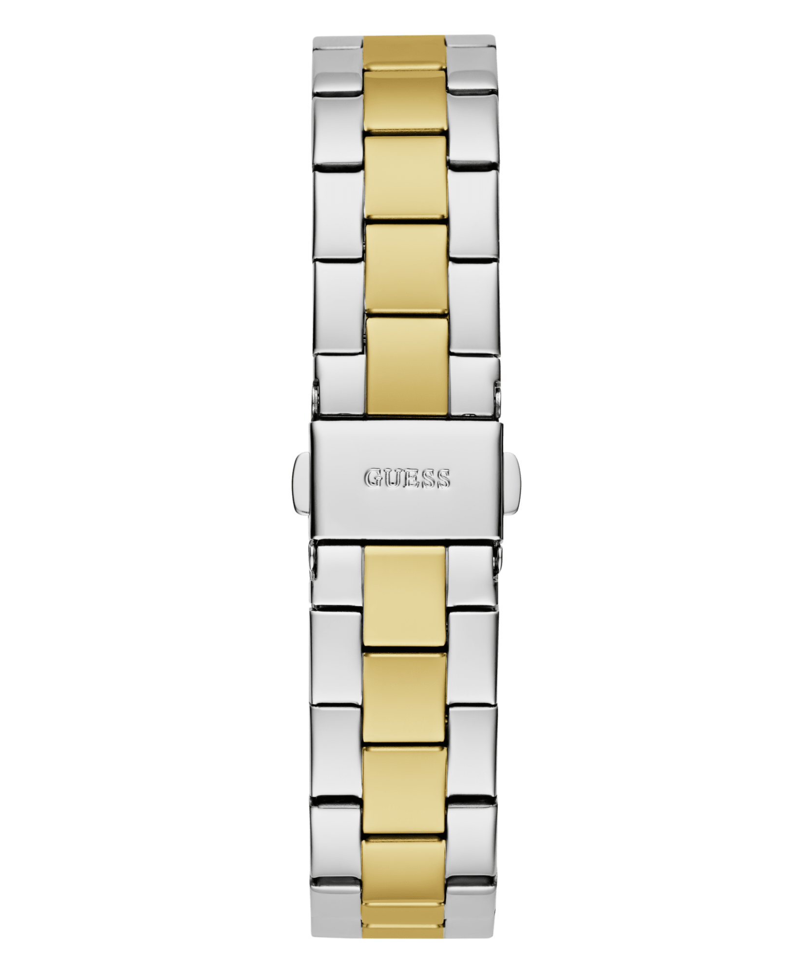 Guess Fawn Polished Two Tone Case With Crystals Sunray Green Dial And Polished Two Tone Bracelet GW0686L2 Watches Guess 
